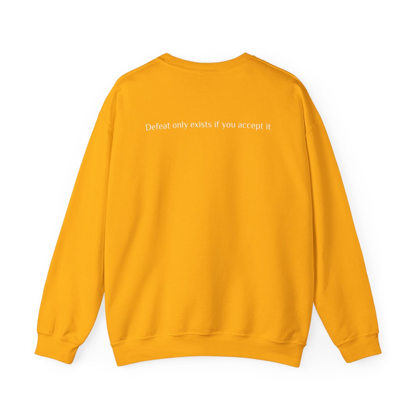 Inspirational Unisex Crewneck Sweatshirt - RRC | Defeat Only Exists If You Accept It